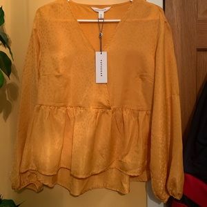 crossover babydoll blouse